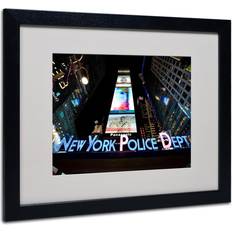 Framed Art Trademark Fine Art Yale Gurney 'NYPD Blue Neon' Framed Art