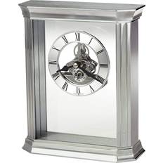 Silver Table Clocks Howard Miller Rothbury Transitional, Bold, Statement Table Clock