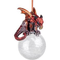 Design Toscano The Pensive Percher Dragon 2018 Collectible Holiday Ornament Pyntefigur