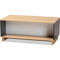 Baxton Studio Marigold Oak / Grey / White Coffee Table 19.7x39.4"