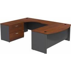 Writing Desks Bush Business Series C Executive U-Shaped Bowfront Writing Desk