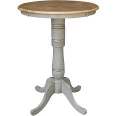 Chairs International Concepts 30" Round Top Pedestal Bar Stool