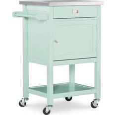 Green Trolley Tables Linon Sydney Apartment Cart Trolley Table