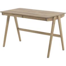 MCA Furniture Jacobus 120 cm Massiv Ek Skrivbord