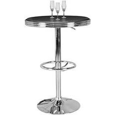 Zilver Bartafels Wohnling American Diner Bartisch Ø 60 cm Aluminium