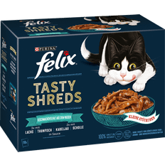 Felix Katze Haustiere Felix Tasty Shreds Geschmacksvielfalt dem Wasser köstlichen Sauce