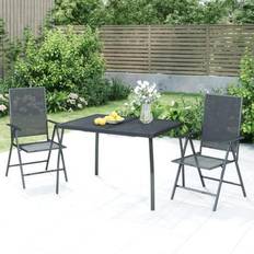 vidaXL Anthracite Steel Mesh Garden Table 110 x 80 x 72 cm