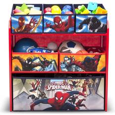 Delta Children Spider-Man 6 Bin Design & Store Toy Organizer