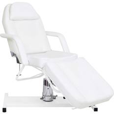 Massagebord vidaXL Massagebord 180 x 62 x 87-112 cm Hvid Lænestol