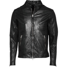 AllSaints Cora Leather Jacket - Jet Black