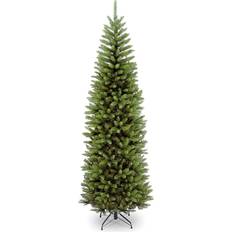 7 foot artificial tree National Tree Company Kingswood Fir Pencil Hinged Artificial Christmas Tree 84"