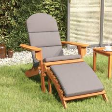 Liegestühle vidaXL Adirondack-gartenstuhl Fußstütze Massivholz