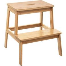 Tabourets Northix Marchepied Bambou 2 Marches Naturel Clair Tabouret