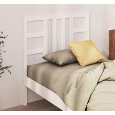 vidaXL Vit 106 x 4 x 100 cm Massiv Furu Sänggavel
