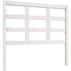 vidaXL Sengegærde 105,5 x 4 x 100 cm Massivt Fyrretræ Hvid Sengegavl 100cm