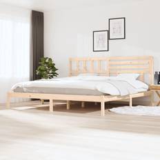 vidaXL 200x200 cm Massivt Fyrretræ Sengeramme