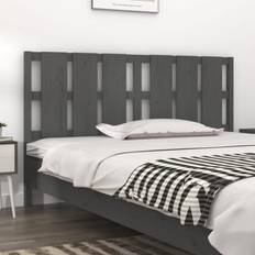 Wood Headboards vidaXL grey, 165.5 Solid Wood Pine Bed Bed Headboard