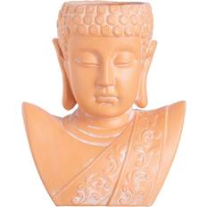 Cache Pot Bouddha En Céramique Couleur Terracotta 30 cm Largeur 24 cm Profondeur 15 cm