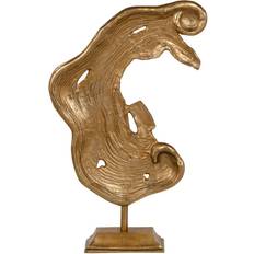 Oro Figuritas BigBuy Home Figura Decorativa Abstracto 39.5 x 11 x 63 cm Dorado Figurita