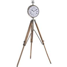 Dkd Home Decor Naturlig Sølv Aluminium og Mango Træ Tripod 22 x 40 x 80 cm