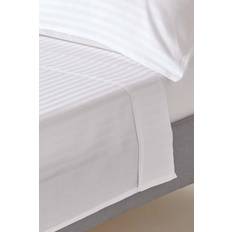 Textiles Homescapes Single, Egyptian Cotton Single 330 Thread Count Bed Sheet White