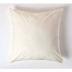 Egyptian Cotton - White Pillow Cases Homescapes Cream Continental Egyptian Thread Pillow Case White, Natural (80x80cm)