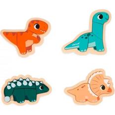 Janod Dinosaurs 4 progressive puslespil [Levering: 4-5 dage]