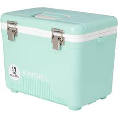 Engel 13 Quart 18 Can Leak Proof Odor Resistant Insulated Cooler Drybox with Integrated Shoulder Strap in Seafoam Holds 18 Cans