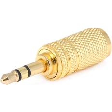 Cables Monoprice Metal 3.5mm TRS Plug to 3.5mm TS Adapter, Gold Plated