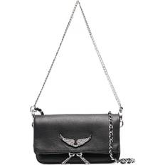 Zadig & Voltaire Swing Your Wings Rock Nano Clutch Bag - Noir Silver