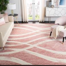 Pink and white rug Safavieh Adirondack Collection Purple, White, Black, Pink, Gray 61x90"