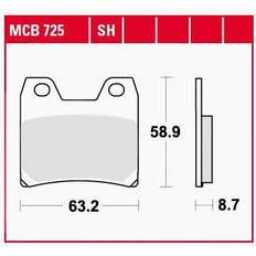 Pièces de Vélo TRW Sinter Street MCB725SH