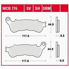 Pièces de Vélo TRW Sinter Maxi Scooter MCB776SRM