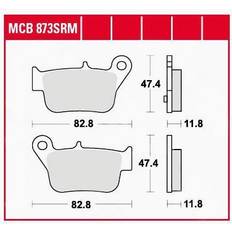 Pièces de Vélo TRW MCB873SRM Sinter Maxi Scooter