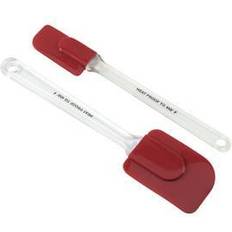 Good Cook Ensemble 2 Spatules en Silicone Rouge et Transparent Spatule de Cuisine