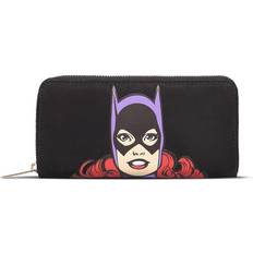 DC Comics Batgirl Character Print Zip Around Wallet, Female, Black/Purple Gw421347Btm