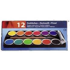 Aquarellfarben Herlitz Deckfarbkasten mit 12 Farben