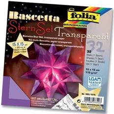 Folia folia Faltblätter Bascetta-Stern, violett-transparent