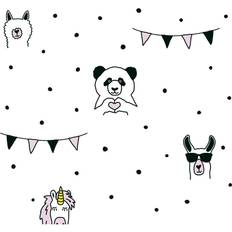 A.S. Creation Pink Wallpapers A.S. Creation Albany Wallpaper Animal Party 38138-1
