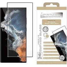 Panzer Premium Curved Tempered Glass Screen Protector for Galaxy S23 Ultra