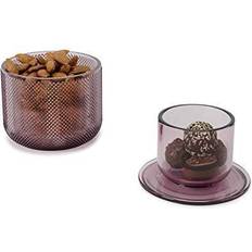 Umbra Boîtes et Paniers Umbra Pot En Verre Avec Couvercle Allira Violet - Violet Boîte de rangement