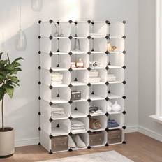 vidaXL transparent, 93 PP Hallway Organiser Skohylle