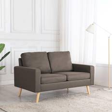 vidaXL 2-personers gråbrun Sofa