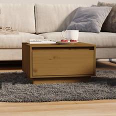 vidaXL Da Salotto Ambra 55x56x32 cm In Legno Massello Di Pino Tavolino