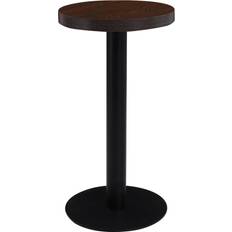 Marrón Mesas de comedor vidaXL Bistró MDF Marrón Oscuro 40 cm Mesa de comedor