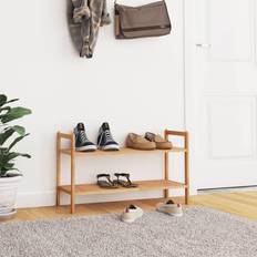 vidaXL 69x27x41 massivt valnötsträ Skoställ