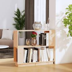 vidaXL Solid Pine Cabinet/Room Divider Book Shelf