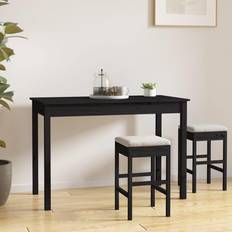 vidaXL Black, 110 Dining Table