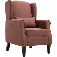 vidaXL Fauteuil Stof Bruin