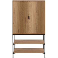 Nordform Highboard Jaipur Mit Geriffelter Front Vetrina in vetro